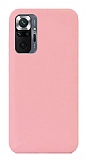 Eiroo Lansman Xiaomi Redmi Note 10 Pro Pembe Silikon Klf