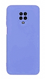 Eiroo Lansman Xiaomi Redmi Note 9 Pro Kamera Korumal Lila Silikon Klf