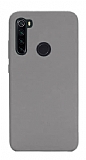 Eiroo Lansman Xiaomi Redmi Note 8 Gri Silikon Klf