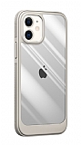 Eiroo Lion iPhone 11 Silikon Cam Beyaz Klf