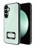 Eiroo Luxury Clear Samsung Galaxy A05s Kamera Korumal Siyah Silikon Klf
