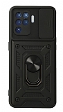 Eiroo Magnet Lens Oppo Reno 5 Lite Ultra Koruma Siyah Klf