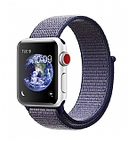Eiroo Spor Loop Apple Watch / Watch 2 / Watch 3 Lacivert Kuma Kordon (42 mm)
