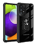 Eiroo Magnetics Samsung Galaxy A72 / A72 5G Ultra Koruma Siyah Klf