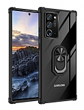 Eiroo Magnetics Samsung Galaxy Note 20 Ultra Sper Koruma Siyah Klf