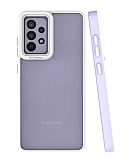 Eiroo Mima Samsung Galaxy A52 Kamera Korumal Lila Rubber Klf