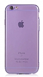Eiroo Mun iPhone 6 / 6S effaf Mor Silikon Klf