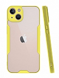 Eiroo Painted iPhone 13 Mini Kamera Korumal Sar Klf