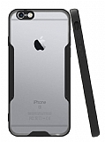 Eiroo Painted iPhone 6 / 6S Siyah Silikon Klf