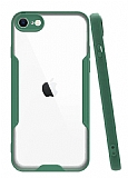 Eiroo Painted iPhone SE 2020 Yeil Silikon Klf