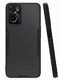 Eiroo Painted Oppo A76 Kamera Korumal Siyah Klf