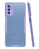Eiroo Painted Samsung Galaxy M52 5G Mor Silikon Klf