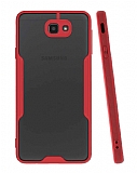 Eiroo Painted Samsung Galaxy J7 Prime Krmz Silikon Klf