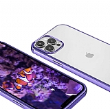 Eiroo Pixel iPhone 13 Pro Max Mor Rubber Klf