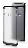 Zore GKK Ays Samsung Galaxy A20 / A30 360 Derece Koruma effaf Siyah Rubber Klf