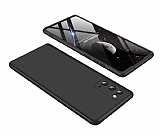 Zore GKK Ays Samsung Galaxy Note 20 360 Derece Koruma Siyah Rubber Klf