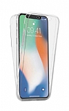 Eiroo Protection iPhone XR 360 Derece Koruma effaf Silikon Klf