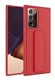 Eiroo Qstand Samsung Galaxy Note 20 Ultra Krmz Silikon Klf