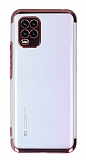 Eiroo Electro Xiaomi Mi 10 Lite Rose Gold Kenarl effaf Silikon Klf