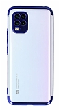 Eiroo Electro Xiaomi Mi 10 Lite Lacivert Kenarl effaf Silikon Klf