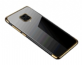Eiroo Radiant Xiaomi Redmi Note 9S Gold Kenarl effaf Silikon Klf