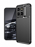 Eiroo Rugged Carbon Xiaomi 14 Siyah Silikon Klf