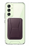 Eiroo Samsung Galaxy A24 4G Mor Kartlkl Standl Ultra Koruma Klf