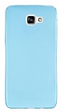 Samsung Galaxy A9 Ultra nce effaf Mavi Silikon Klf