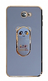 Eiroo Samsung Galaxy J7 Prime Baby Panda Standl Mavi Silikon Klf
