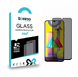 Eiroo Samsung Galaxy M31 Full Privacy Tempered Glass Cam Ekran Koruyucu