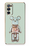 Eiroo Samsung Galaxy S20 FE Candy Bear Standl Yeil Silikon Klf