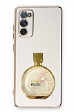Eiroo Samsung Galaxy S20 FE Parfm iesi Standl Beyaz Silikon Klf