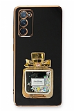 Eiroo Samsung Galaxy S20 FE Tal Parfm Standl Siyah Silikon Klf