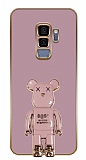 Eiroo Samsung Galaxy S9 Plus Baby Bear Standl Mor Silikon Klf