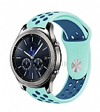 Eiroo Samsung Galaxy Watch Active 2 Silikon Spor Mavi Kordon (44 mm)