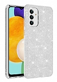 Eiroo Silvery Samsung Galaxy A04s Simli Silver Silikon Klf