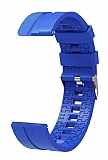 Eiroo Sport Samsung Galaxy Watch 46 mm Mavi Silikon Kordon