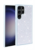 Eiroo Stone Sammsung Galaxy S23 Ultra Tal Mavi Silikon Klf