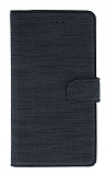 Eiroo Tabby iPhone SE 2020 Czdanl Kapakl Siyah Deri Klf