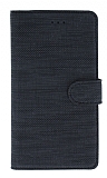 Eiroo Tabby Samsung Galaxy M12 Czdanl Kapakl Siyah Deri Klf