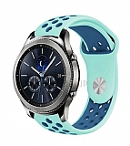 Eiroo Huawei Watch 3 Pro Silikon Mavi-Lacivert Spor Kordon