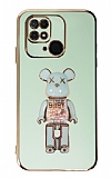 Eiroo Xiaomi Poco C40 Candy Bear Standl Yeil Silikon Klf