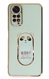 Eiroo Xiaomi Redmi Note 11 Pro Baby Panda Standl Yeil Silikon Klf