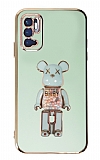 Eiroo Xiaomi Redmi Note 11 SE Candy Bear Standl Yeil Silikon Klf