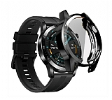 Huawei Watch GT 2 Ekran Korumal Siyah Silikon Klf (46 mm)