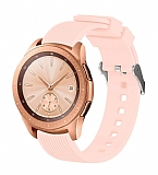Huawei Watch GT 2e izgili Sand Pink Silikon Kordon (46 mm)