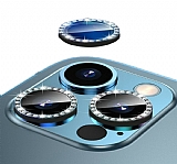 iPhone 11 Pro Crystal Tal Siyah Kamera Lensi Koruyucu