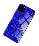 iPhone 11 Pro Granit Desenli Mavi Rubber Klf