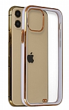 iPhone 12 / iPhone 12 Pro 6.1 in Bumper Mor Silikon Klf