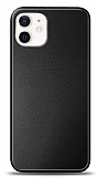 iPhone 12 Mini Metal Siyah Rubber Klf